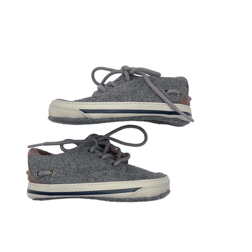 Ralph Lauren Grey Lace Up Baby Shoes Size 3